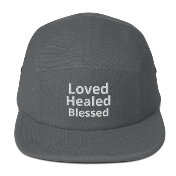 Loved Healed Blessed 5 Panel Cap - Image 8