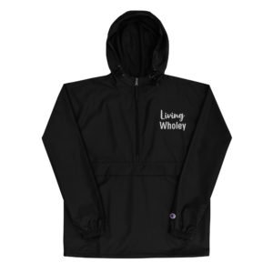 Living Wholey Embroidered Champion Packable Jacket