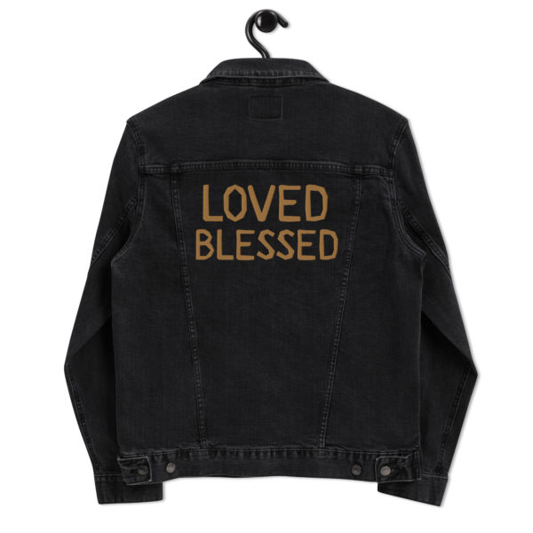 Loved Blessed Unisex Denim Jacket - Image 2