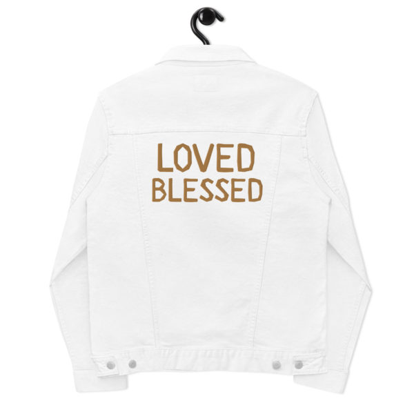 Loved Blessed Unisex Denim Jacket - Image 5